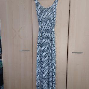 Ava Sky/ Fighting Eel maxi-dress